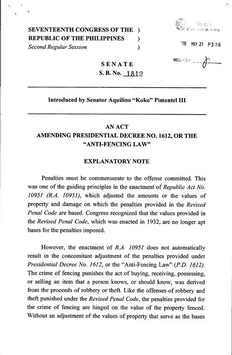 pd 1612 anti fencing law|Official Gazette of the Republic of the Philippines .